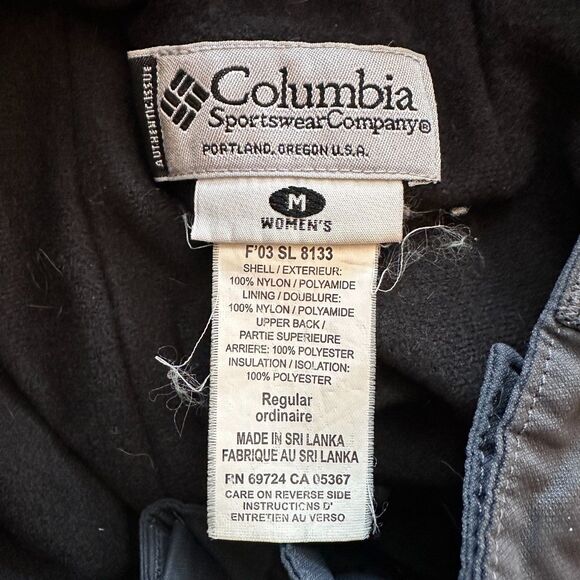 Columbia Women's Dark Grey Fleece Lined Elastic Waist Snow Ski Pants Size M - Picture 4 of 8